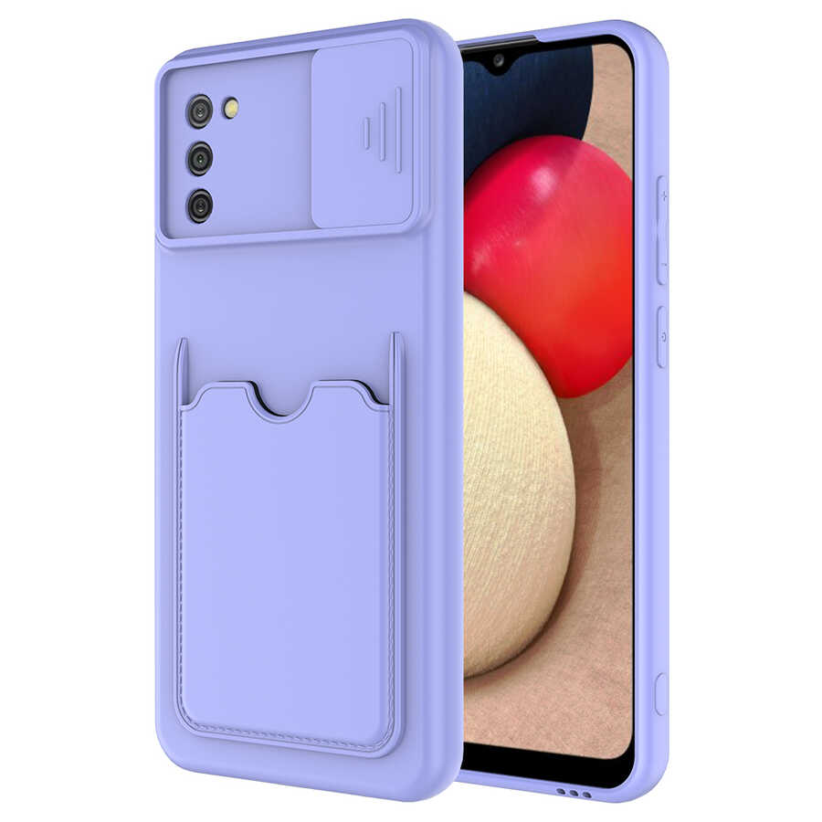 Galaxy A02S Kılıf NXXA Kartix Kapak-Lila