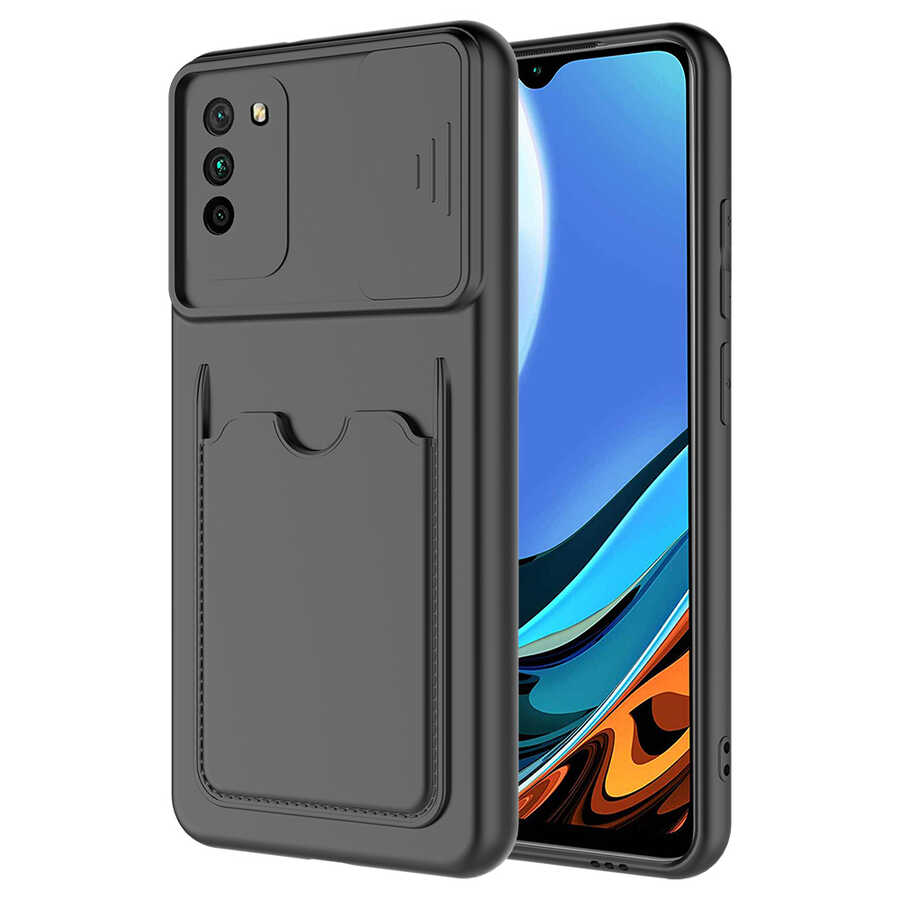 Xiaomi Poco M3 Kılıf NXXA Kartix Kapak-Siyah