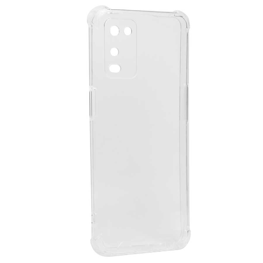 Oppo A54 4G Kılıf NXXA Kamera Korumalı Nitro Anti Shock Silikon-Renksiz