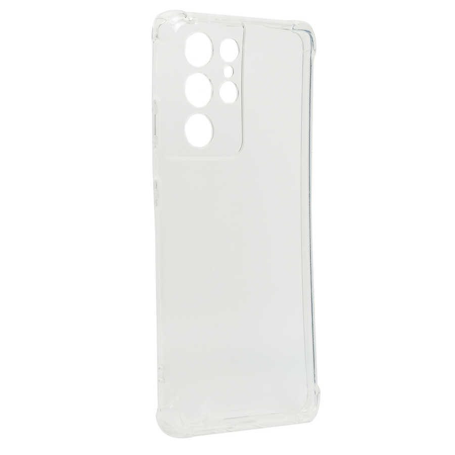 Galaxy S21 Ultra Kılıf NXXA Kamera Korumalı Nitro Anti Shock Silikon-Renksiz