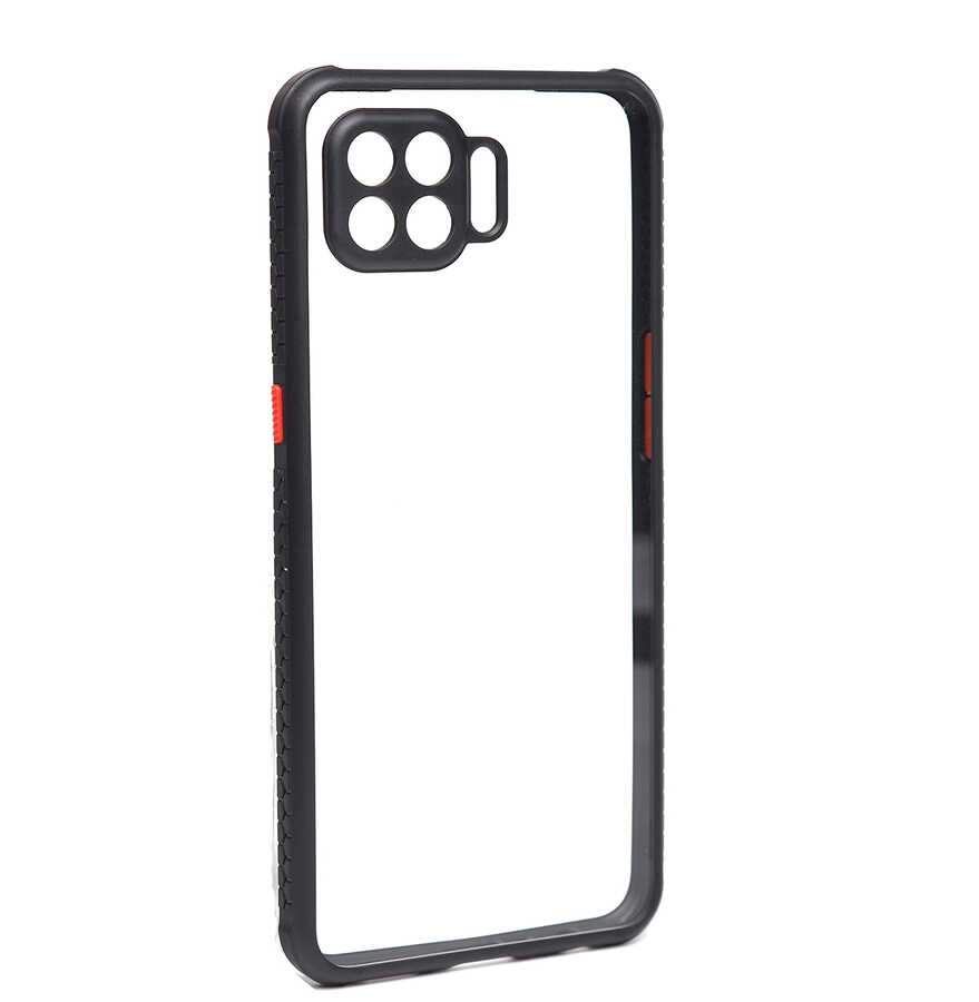 Oppo Reno 4 Lite Kılıf ​​NXXA Kaff Kapak-Siyah