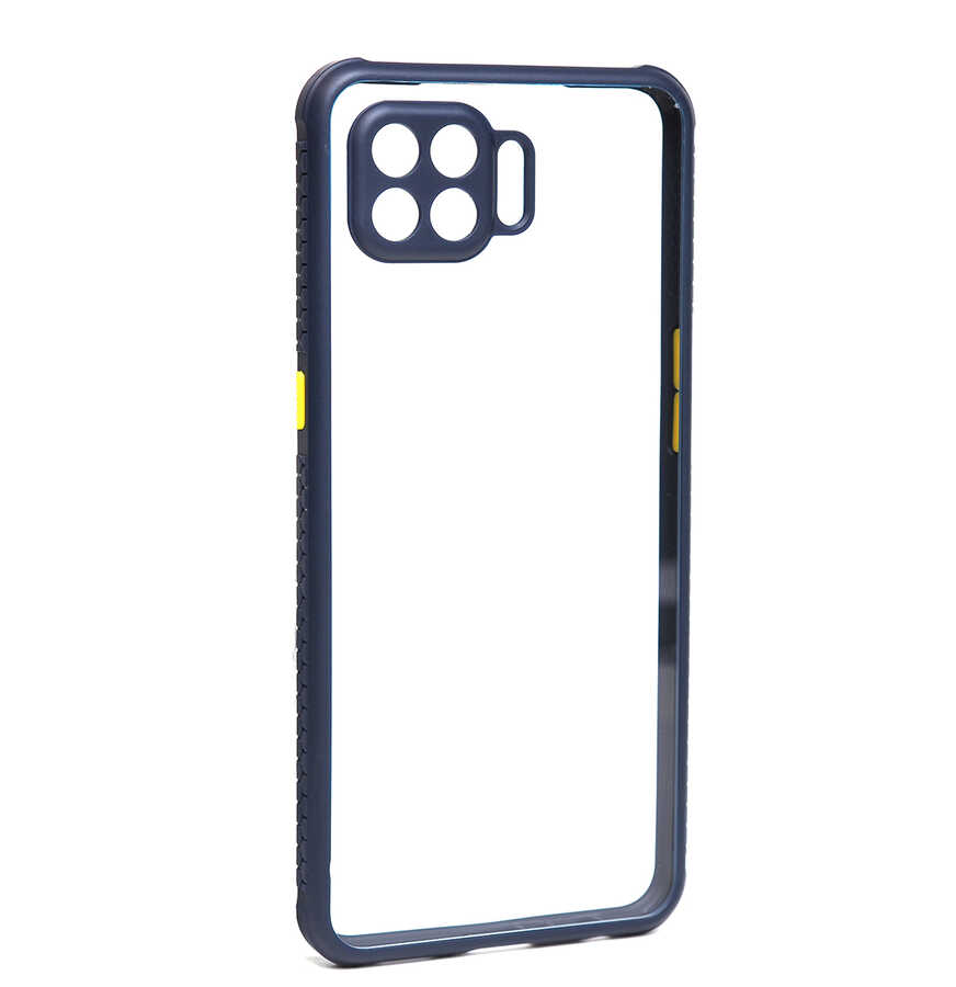 Oppo Reno 4 Lite Kılıf NXXA Kaff Kapak-Lacivert