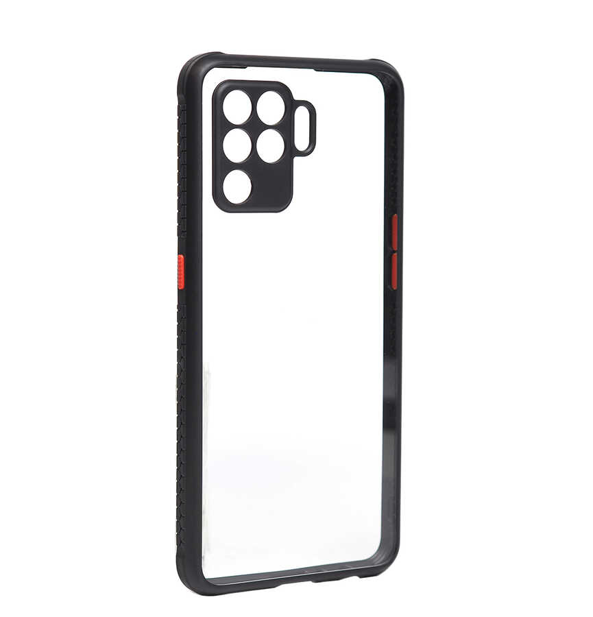 Oppo Reno 5 Lite Kılıf NXXA Kaff Kapak-Siyah