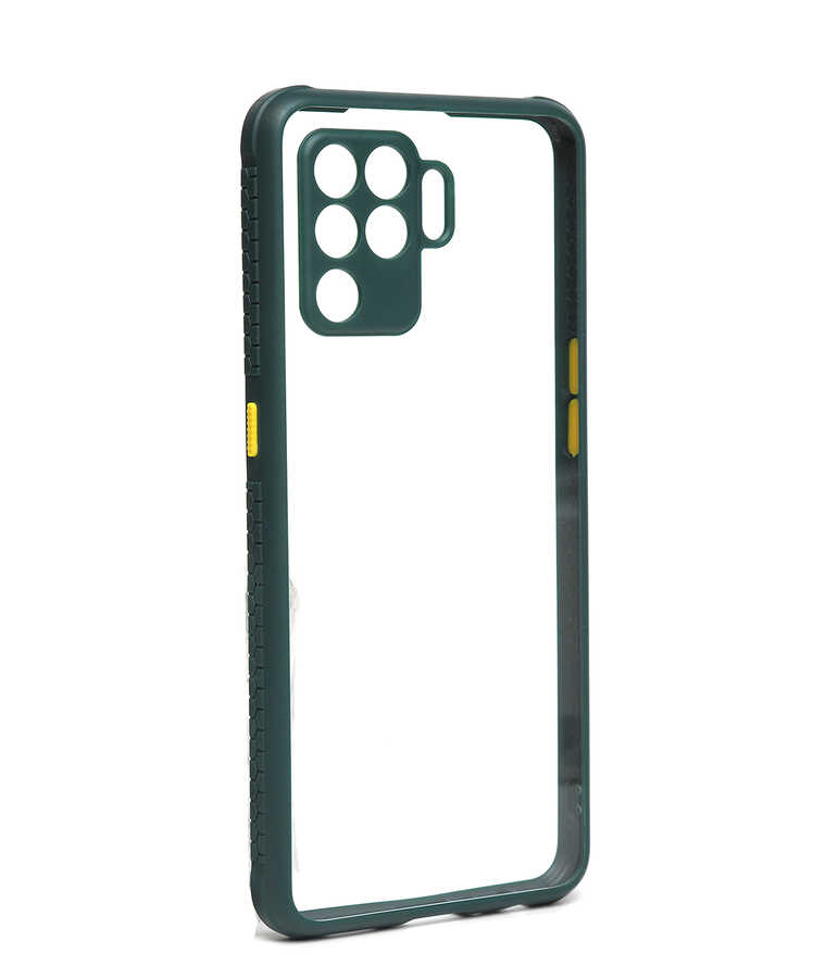 Oppo Reno 5 Lite Kılıf NXXA Kaff Kapak-Koyu Yeşil
