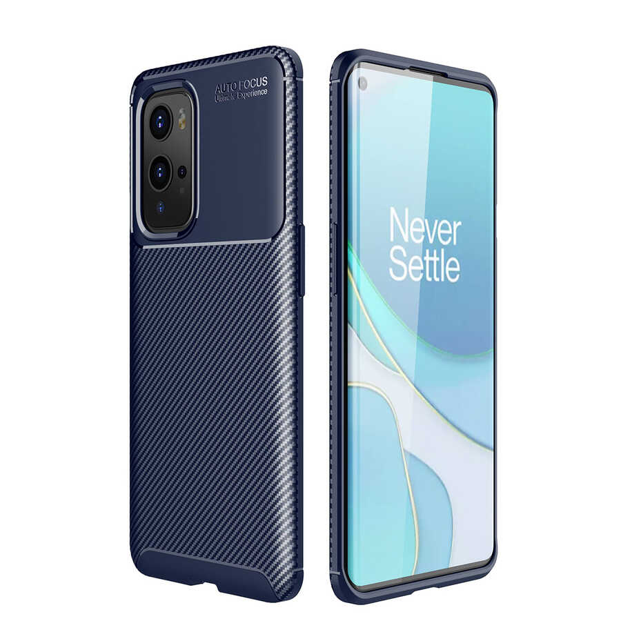 One Plus 9 Pro Kılıf NXXA Negro Silikon Kapak-Lacivert