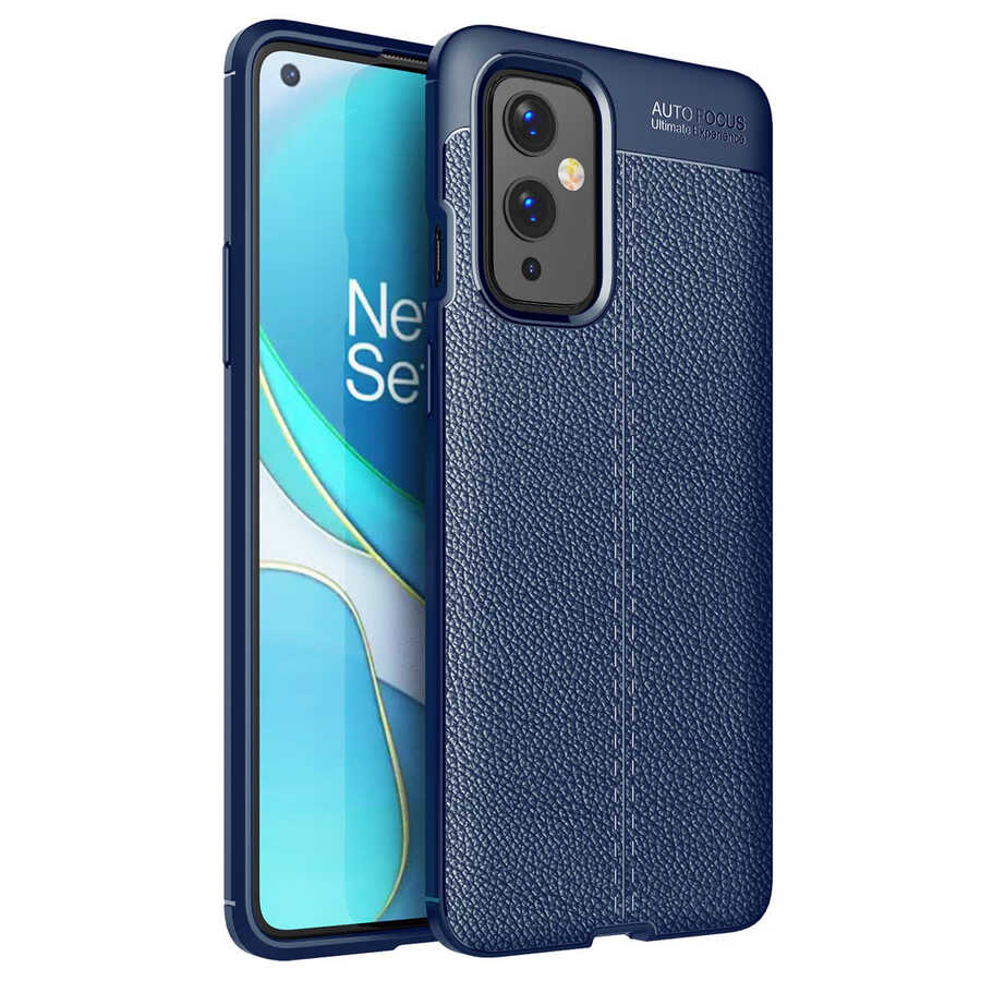 One Plus 9 Kılıf NXXA Niss Silikon Kapak-Lacivert