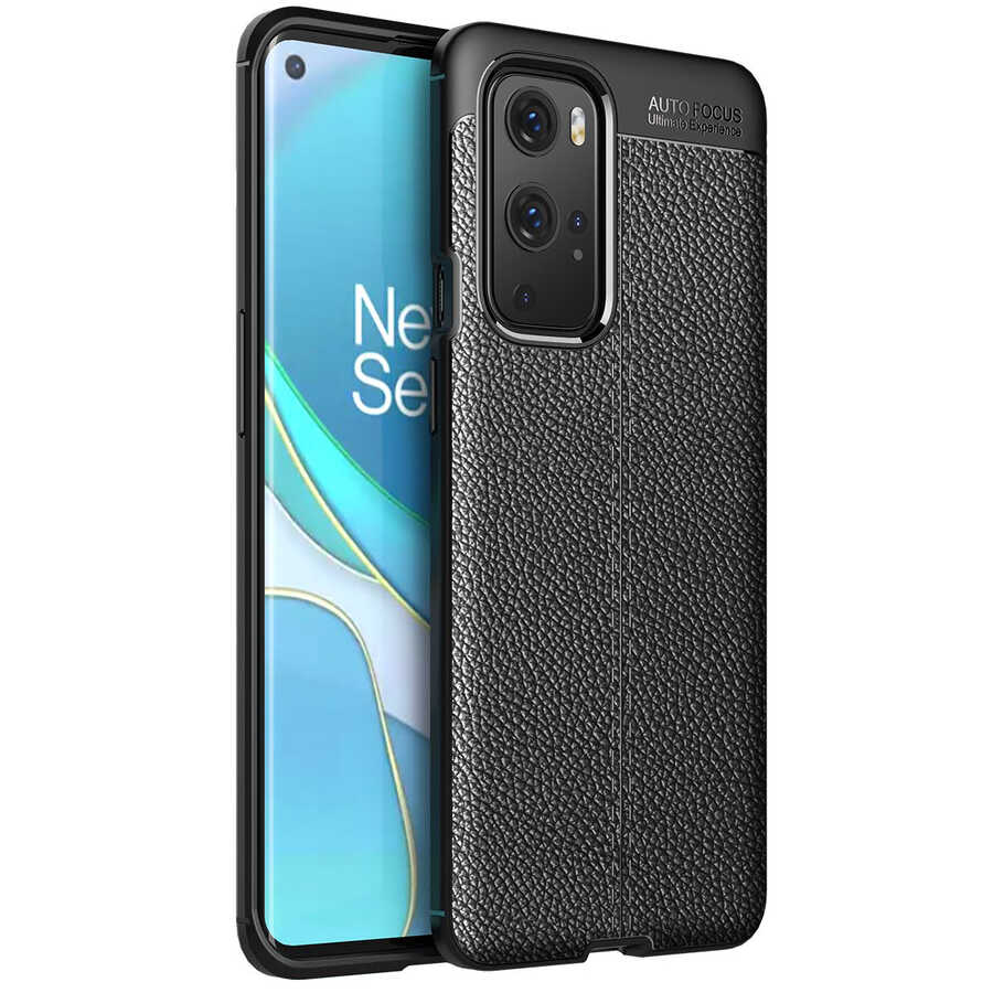 One Plus 9 Pro Kılıf NXXA Niss Silikon Kapak-Siyah
