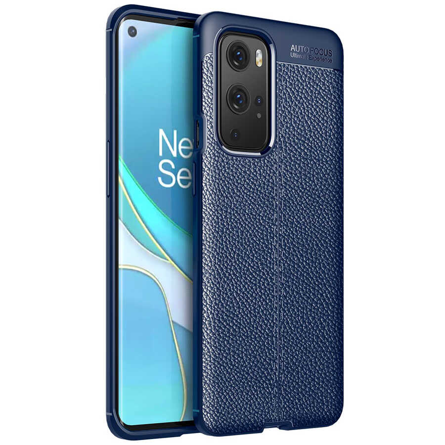 One Plus 9 Pro Kılıf NXXA Niss Silikon Kapak-Lacivert