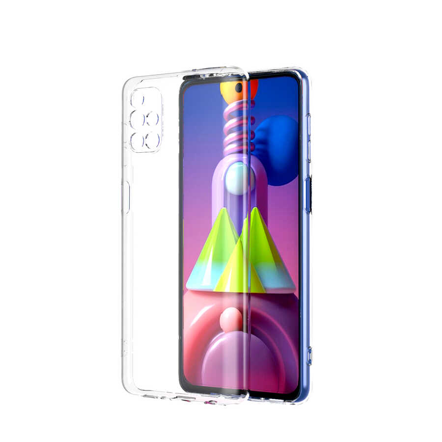 Galaxy M51 Kılıf NXXA Kamera Korumalı Süper Silikon Kapak-Renksiz