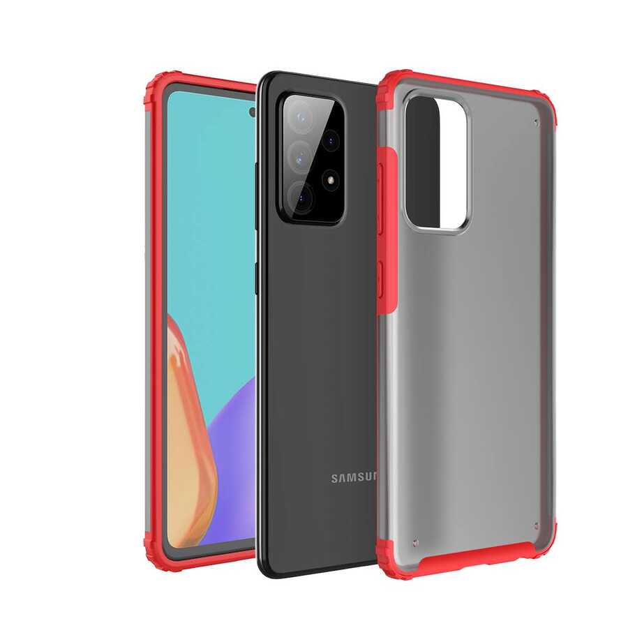 Galaxy A72 Kılıf NXXA Volks Kapak-Kırmızı