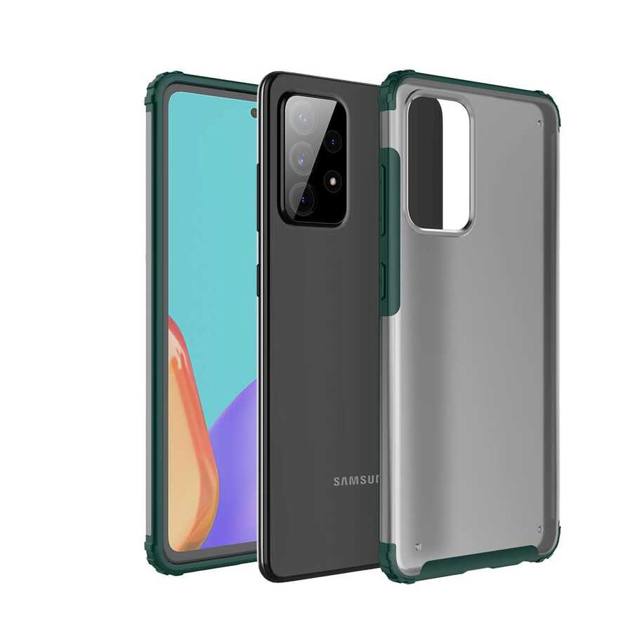 Galaxy A72 Kılıf NXXA Volks Kapak-Koyu Yeşil