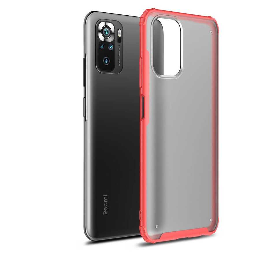 Xiaomi Redmi Note 10S Kılıf NXXA Volks Kapak-Kırmızı