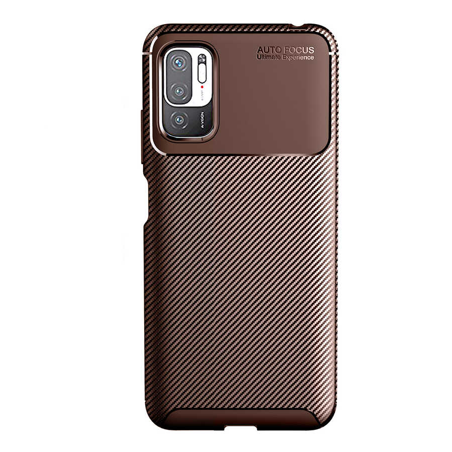 Xiaomi Poco M3 Pro Kılıf NXXA Negro Silikon Kapak-Kahverengi
