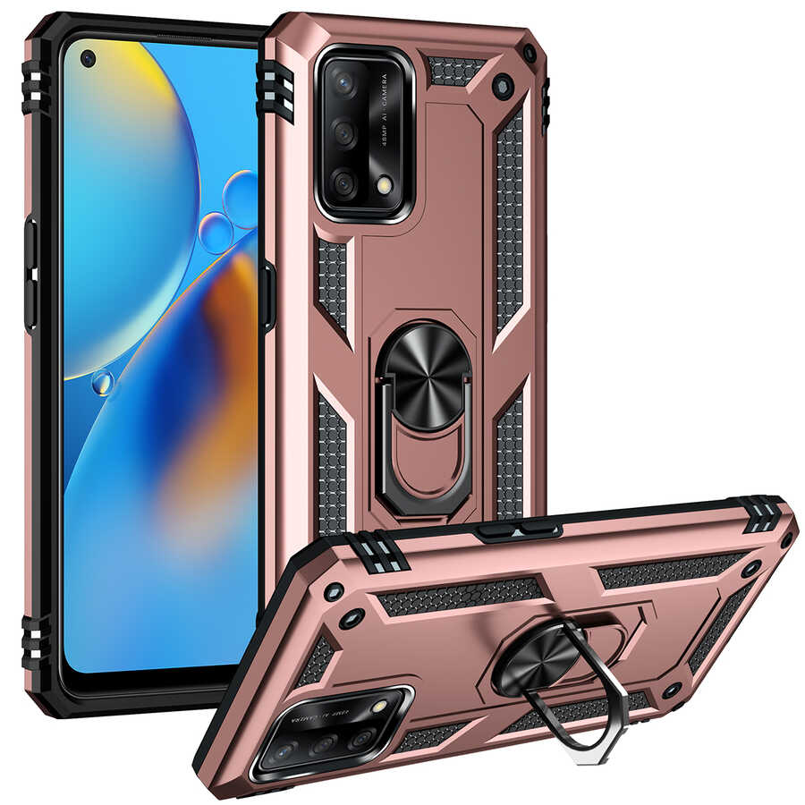 Oppo A74 4G Kılıf NXXA Vega Kapak-Rose Gold