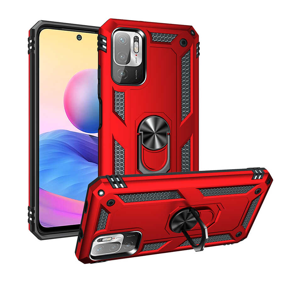 Xiaomi Poco M3 Pro Kılıf NXXA Vega Kapak-Kırmızı