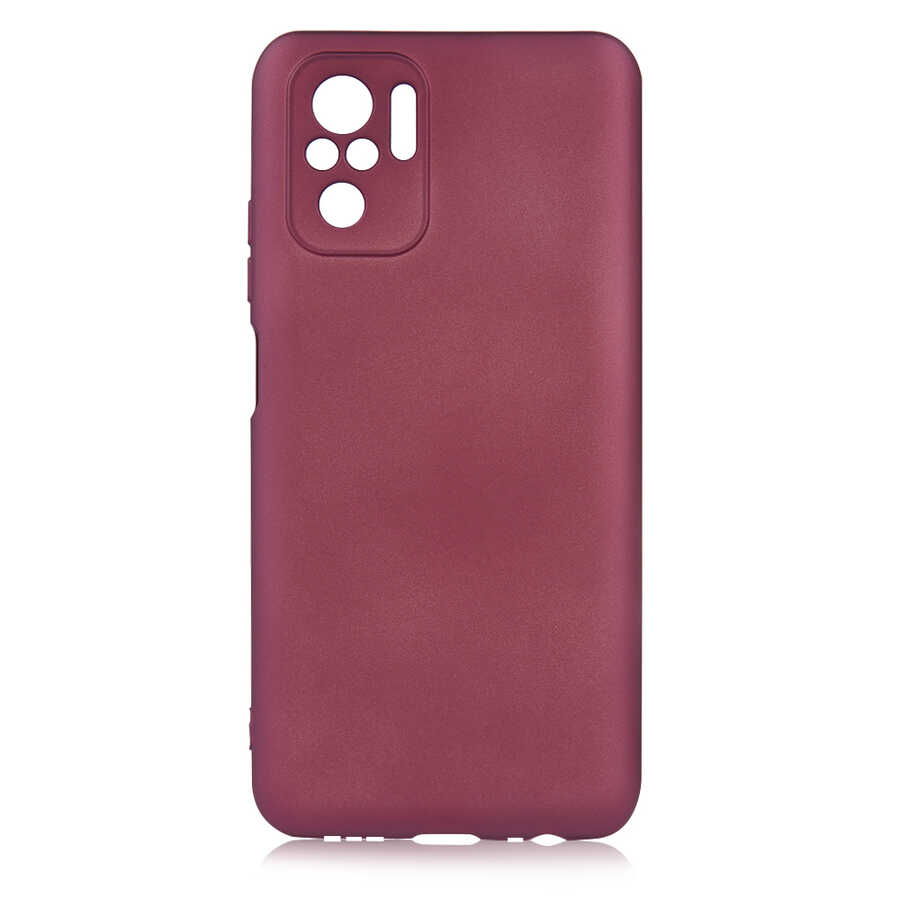 Xiaomi Redmi Note 10S Kılıf NXXA Premier Silikon Kapak-Mürdüm