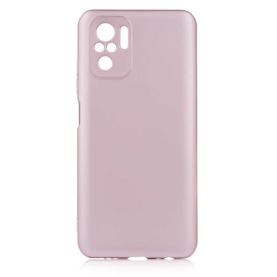 Xiaomi Redmi Note 10S Kılıf NXXA Premier Silikon Kapak-Rose Gold