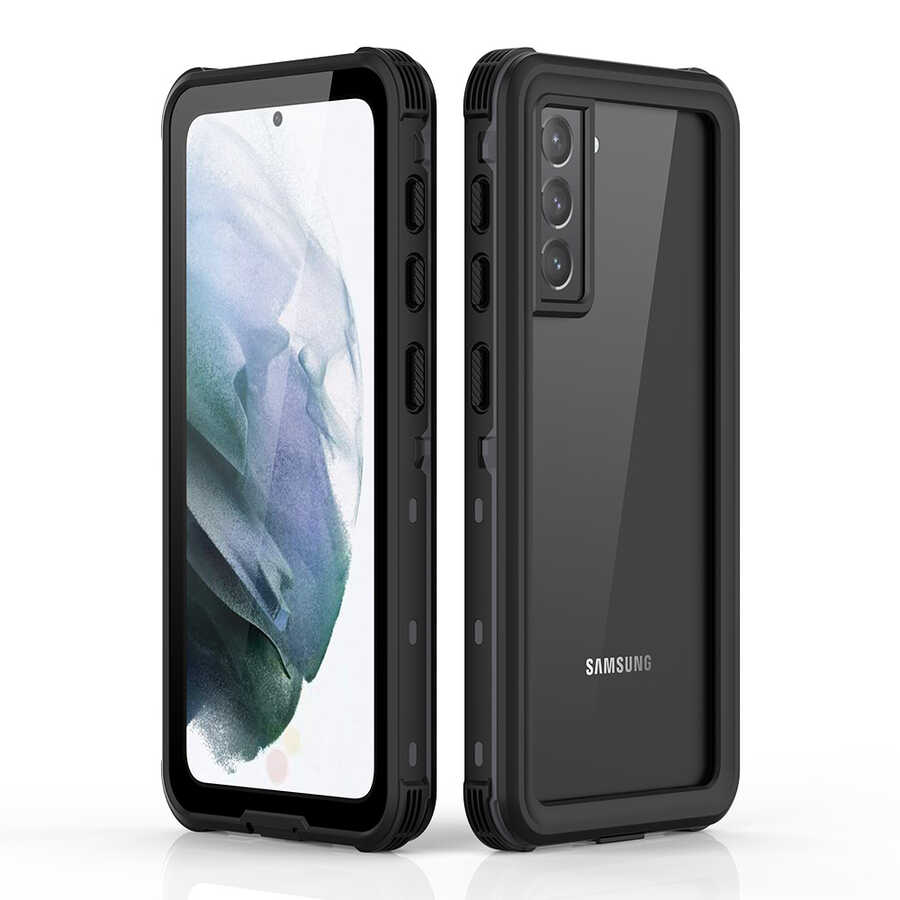 Galaxy S21 Plus Kılıf 1-1 Su Geçirmez Kılıf-Siyah