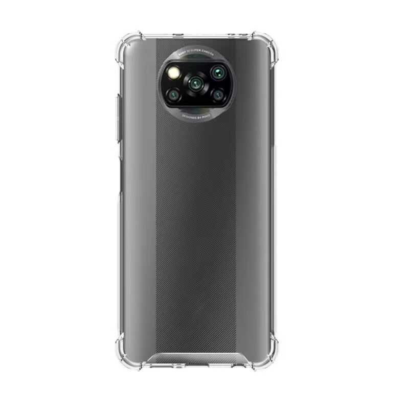 Xiaomi Poco X3 Kılıf NXXA Nitro Anti Shock Silikon-Renksiz