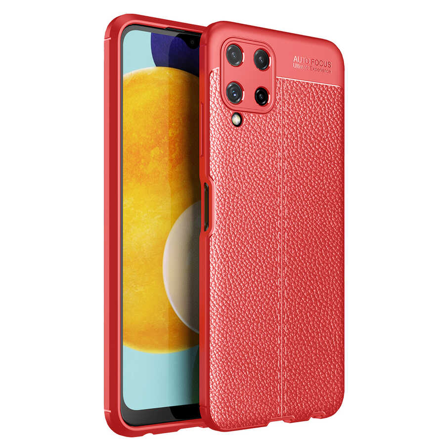 Galaxy M32 Kılıf NXXA Niss Silikon Kapak-Kırmızı
