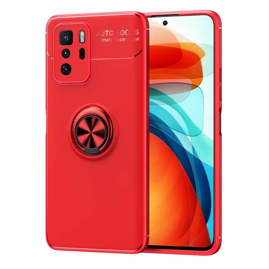 Xiaomi Poco X3 GT Kılıf NXXA Ravel Silikon Kapak-Kırmızı