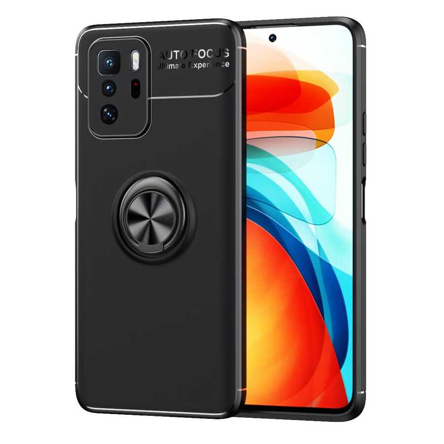 Xiaomi Poco X3 GT Kılıf NXXA Ravel Silikon Kapak-Siyah