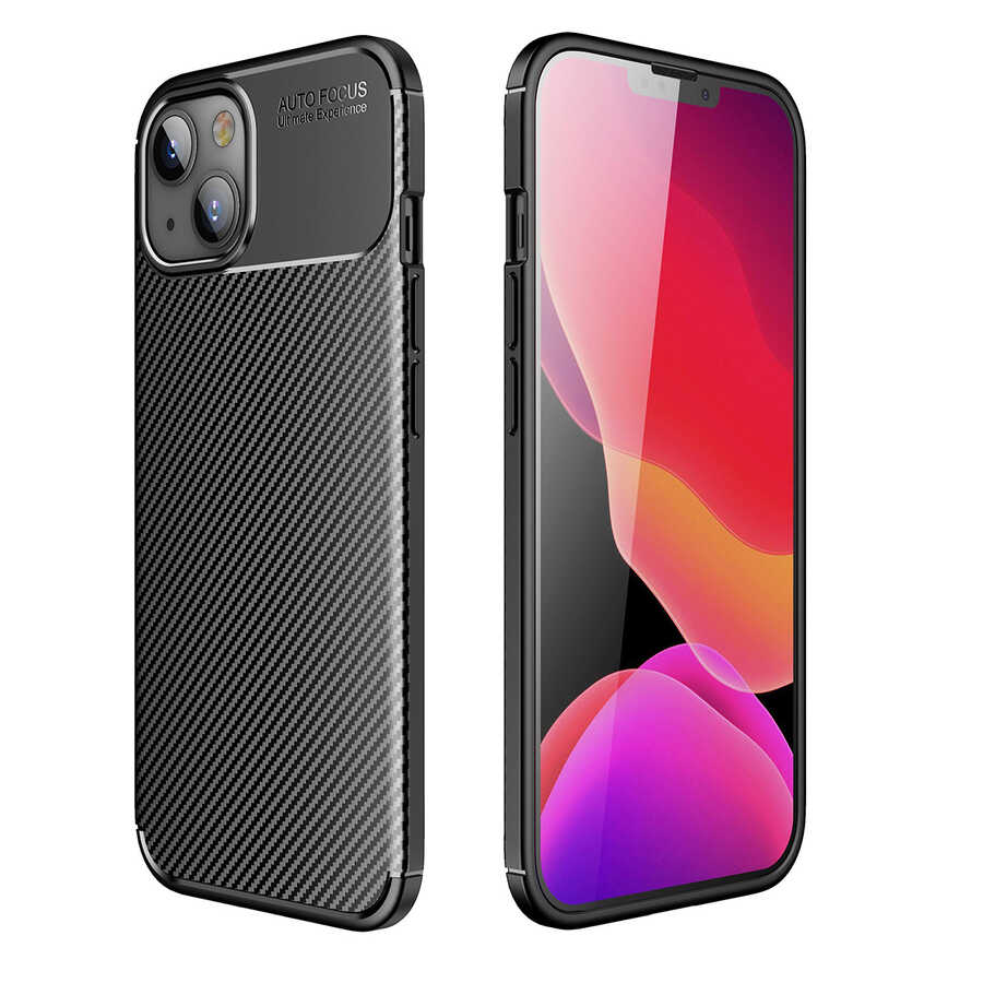 iPhone 13 Kılıf NXXA Negro Silikon Kapak-Siyah