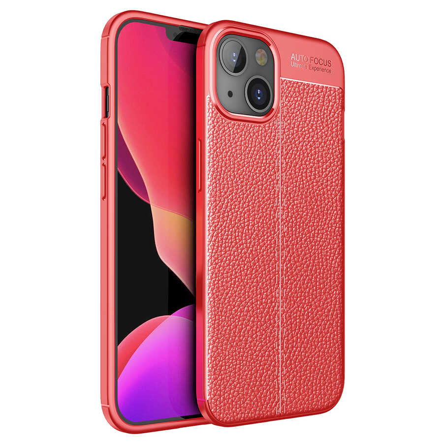 iPhone 13 Uyumlu NXXA Niss Silikon Kapak-Kırmızı