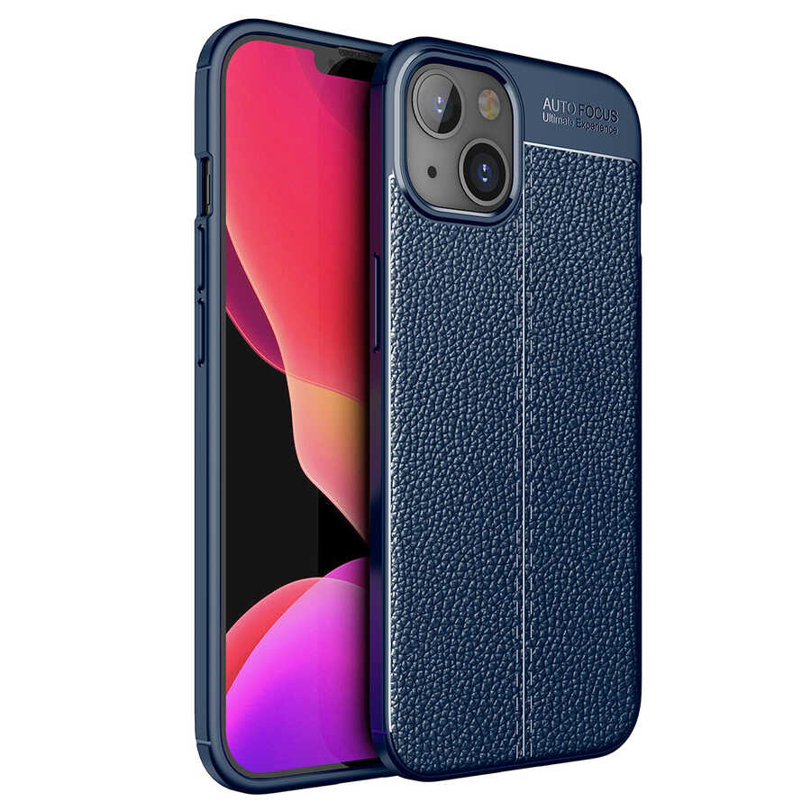 iPhone 13 Mini Kılıf NXXA Niss Silikon Kapak-Lacivert