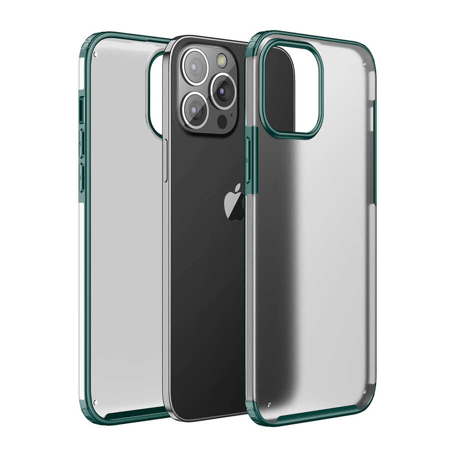 iPhone 13 Pro Max Uyumlu NXXA Volks Kapak-Koyu Yeşil