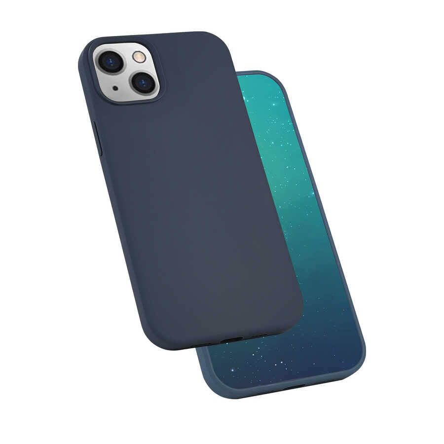 iPhone 13 Uyumlu NXXA Silk Silikon-Lacivert