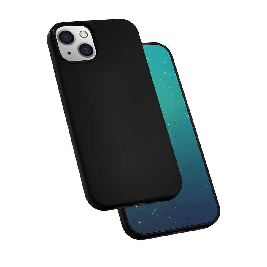 iPhone 13 Mini Kılıf NXXA Silk Silikon-Siyah
