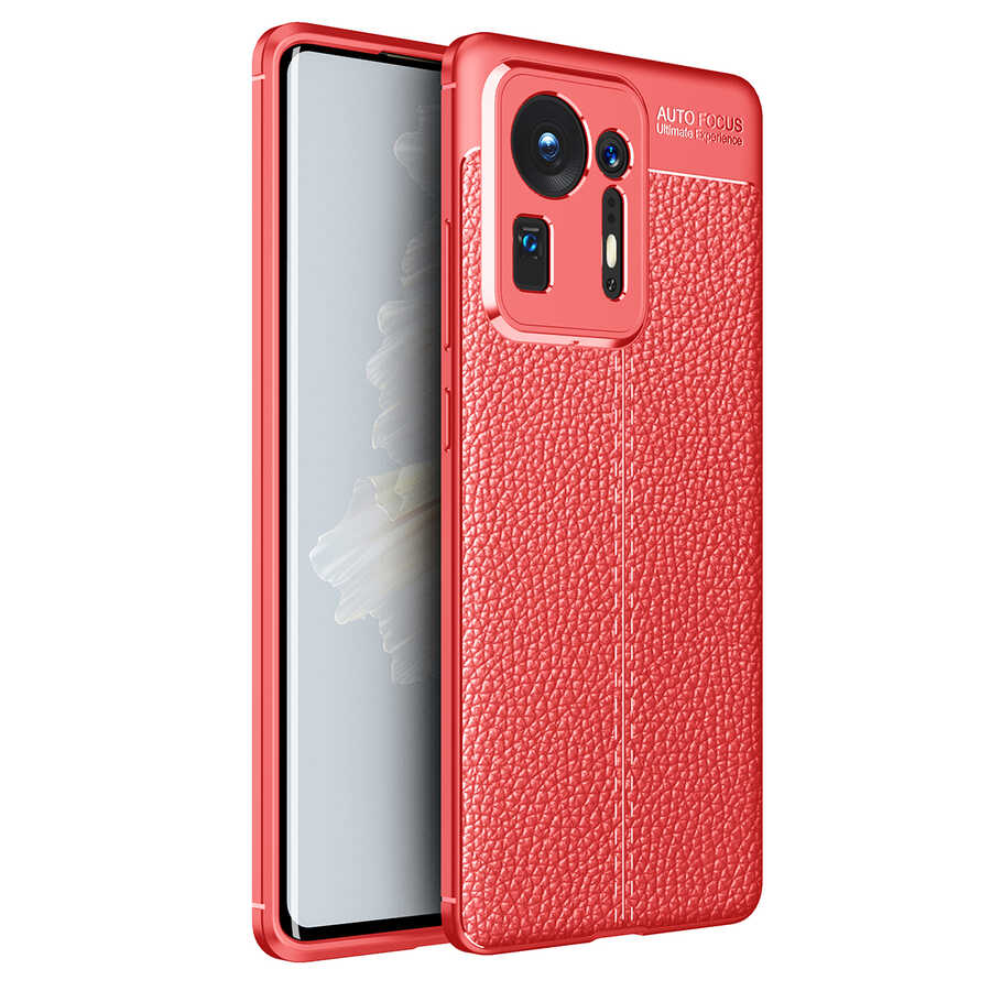 Xiaomi Mi Mix 4 Kılıf NXXA Niss Silikon Kapak-Kırmızı
