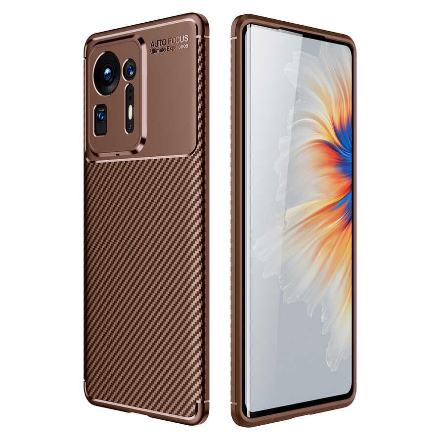 Xiaomi Mi Mix 4 Kılıf NXXA Negro Silikon Kapak-Kahverengi