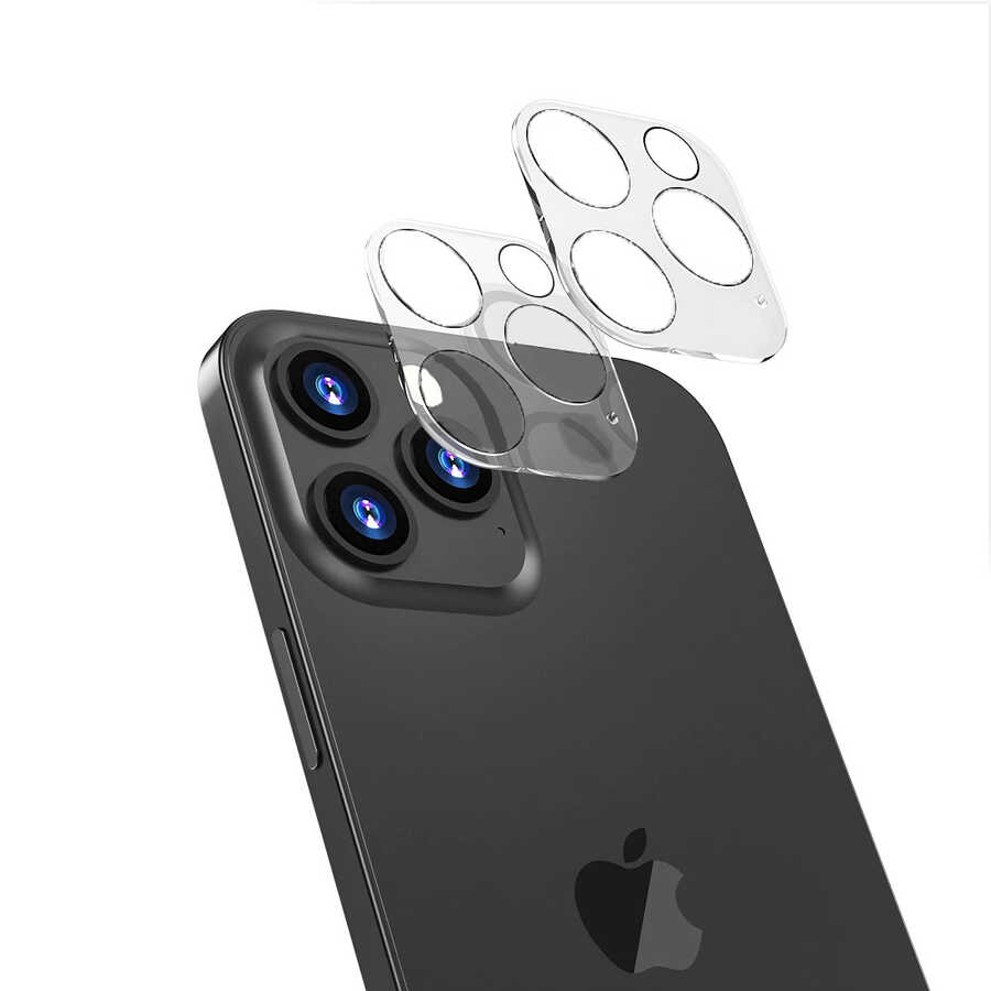iPhone 13 Pro Max Uyumlu NXXA Kamera Lens Koruyucu Cam Filmi-Renksiz