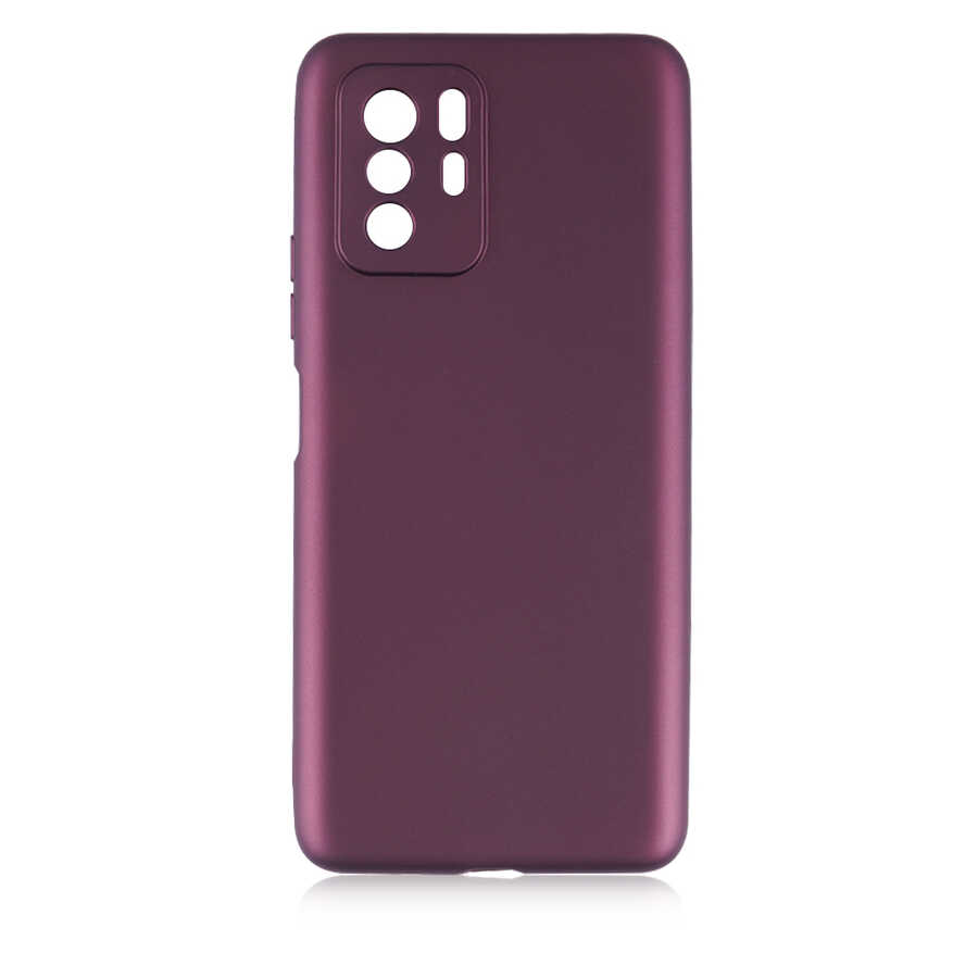 Xiaomi Poco X3 GT Kılıf NXXA Premier Silikon Kapak-Mürdüm