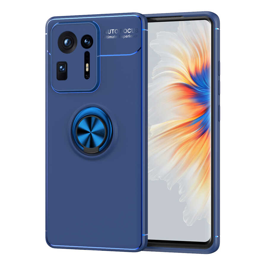 Xiaomi Mi Mix 4 Kılıf NXXA Ravel Silikon Kapak-Mavi