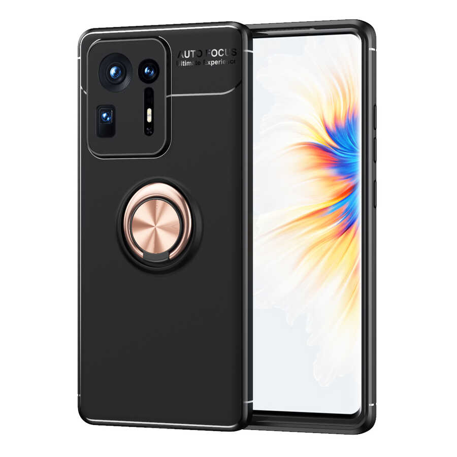 Xiaomi Mi Mix 4 Kılıf NXXA Ravel Silikon Kapak-Siyah-Rose Gold