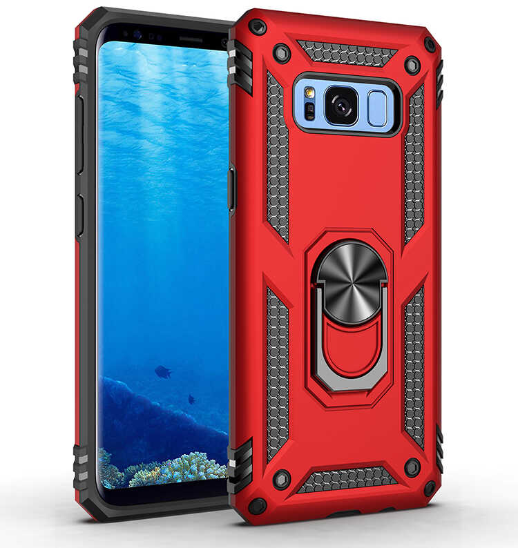 Galaxy S8 Kılıf NXXA Vega Kapak-Kırmızı