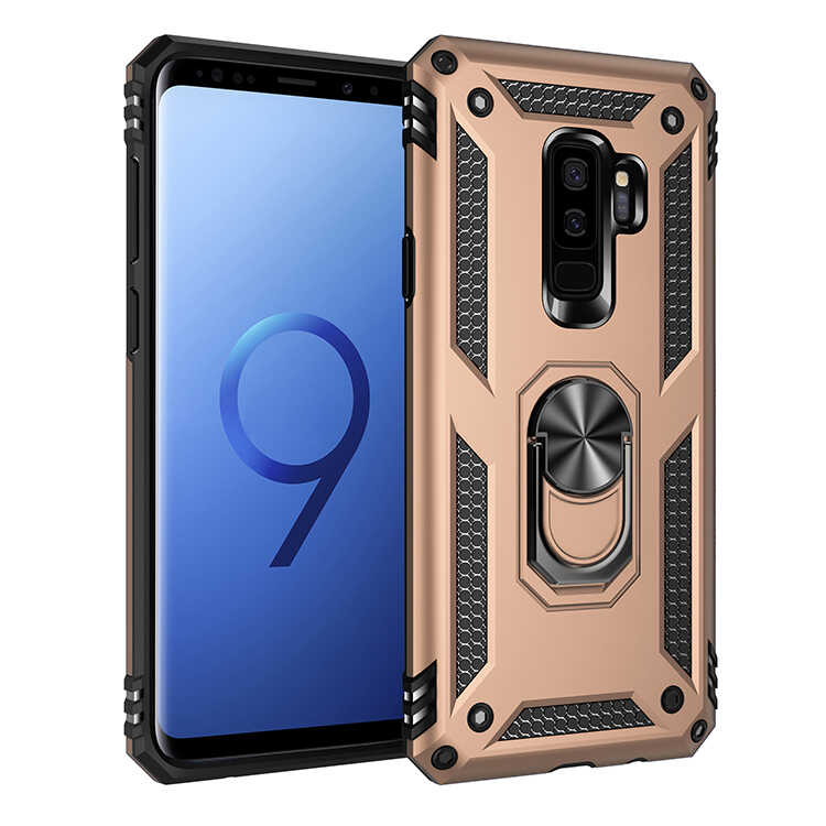 Galaxy S9 Plus Kılıf NXXA Vega Kapak-Gold