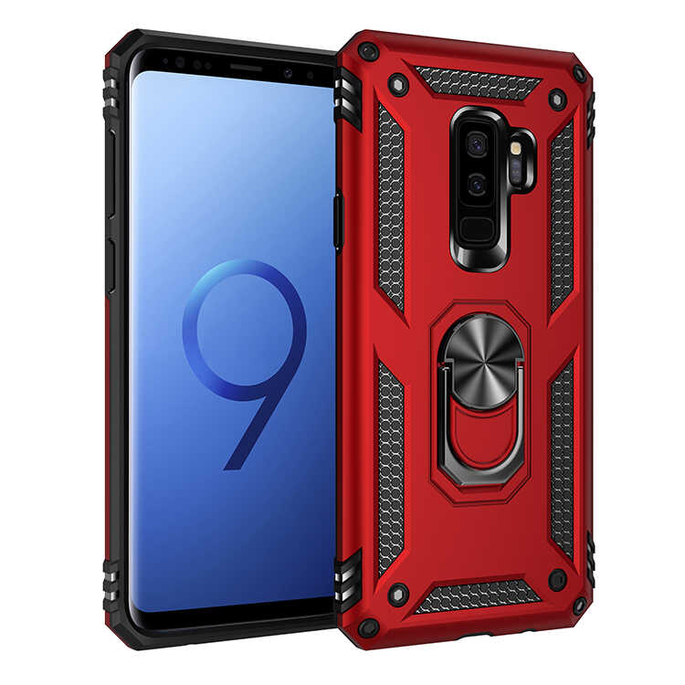 Galaxy S9 Plus Kılıf NXXA Vega Kapak-Kırmızı
