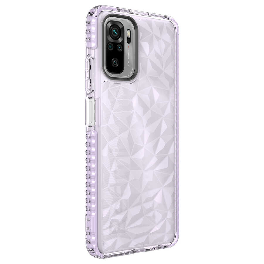 Xiaomi Redmi Note 10S Kılıf NXXA Buzz Kapak-Mor