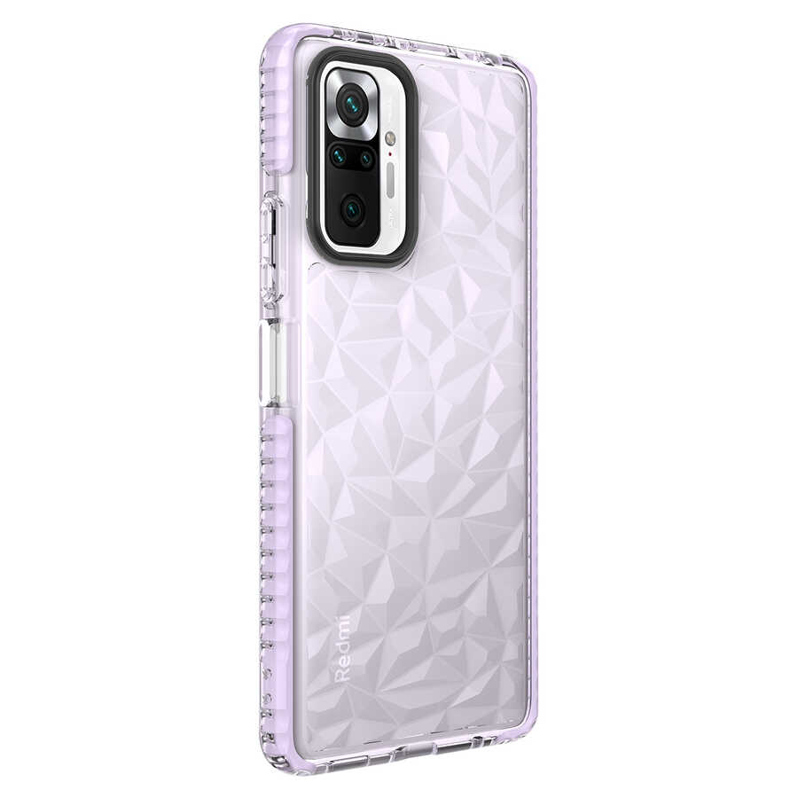 Xiaomi Redmi Note 10 Pro Kılıf NXXA Buzz Kapak-Mor
