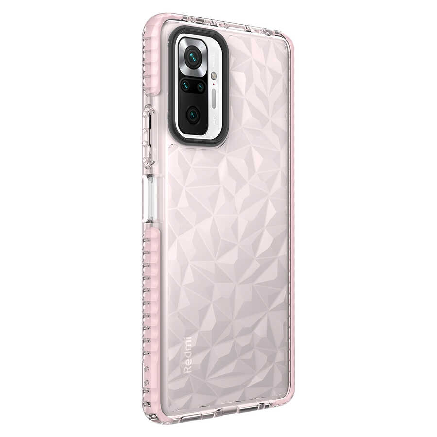 Xiaomi Redmi Note 10 Pro Kılıf NXXA Buzz Kapak-Pembe