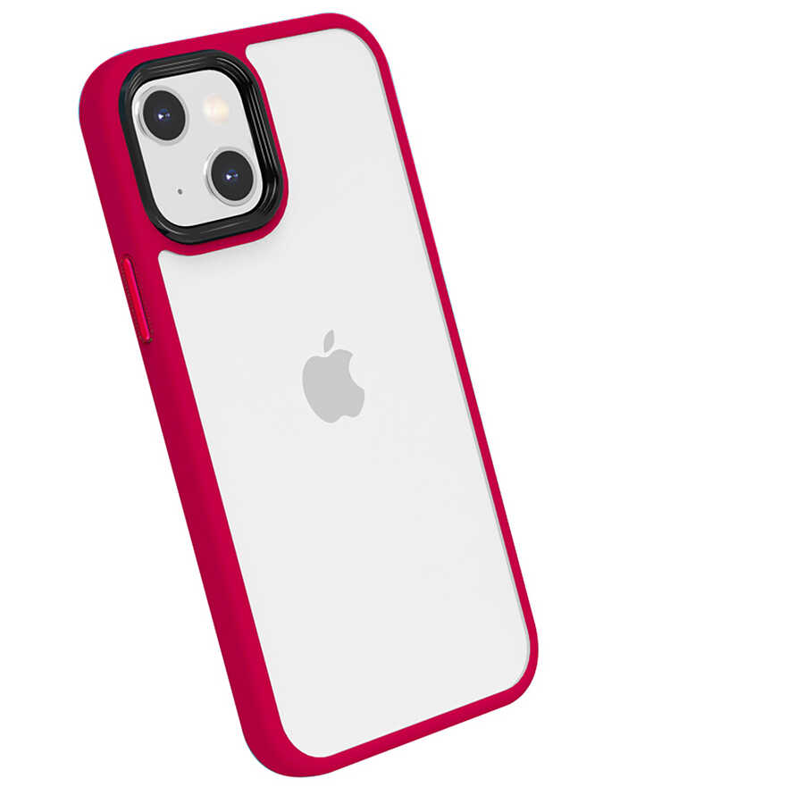 iPhone 13 Kılıf ​​NXXA Cann Kapak-Kırmızı