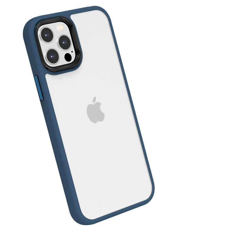iPhone 13 Pro Max Uyumlu NXXA Cann Kapak-Mavi