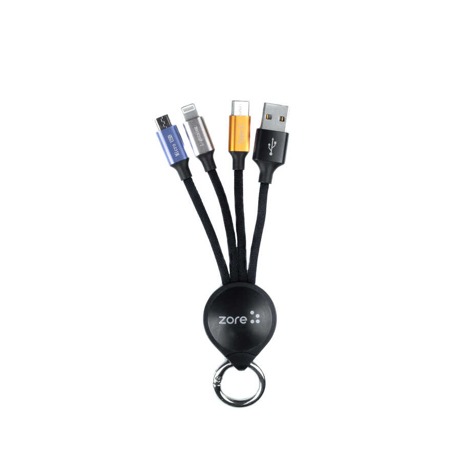 Siyah OKS 3 in 1 Usb Kablo