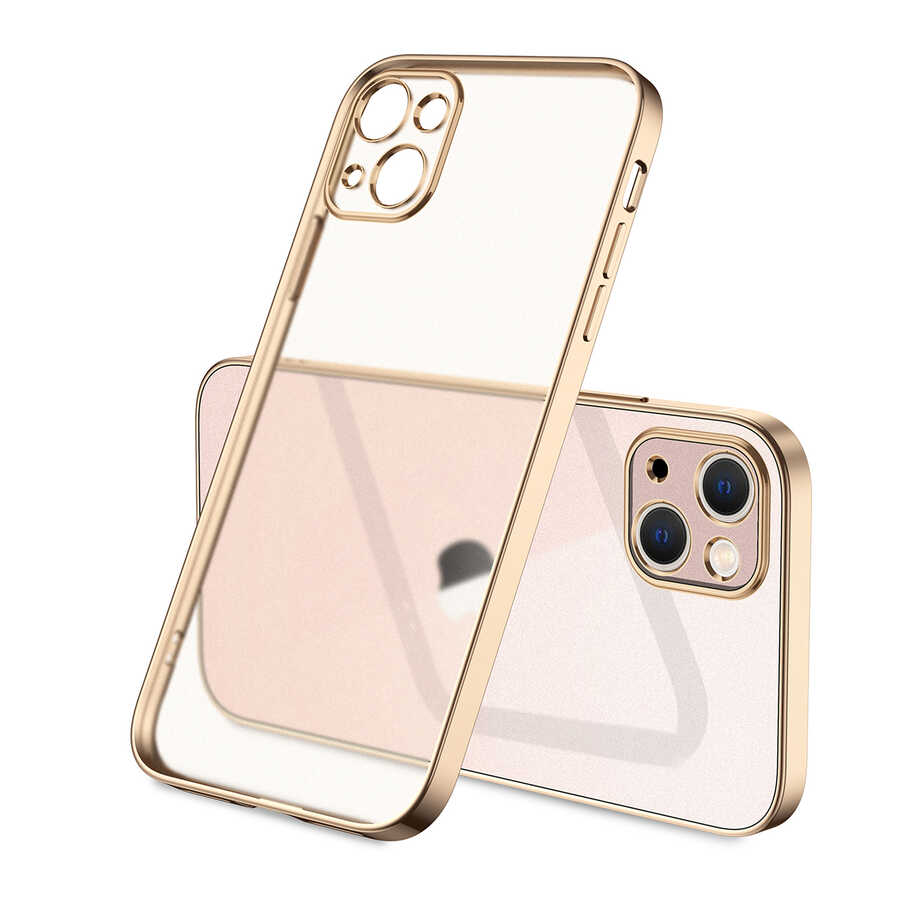 iPhone 13 Uyumlu NXXA Mat Gbox Kapak-Gold