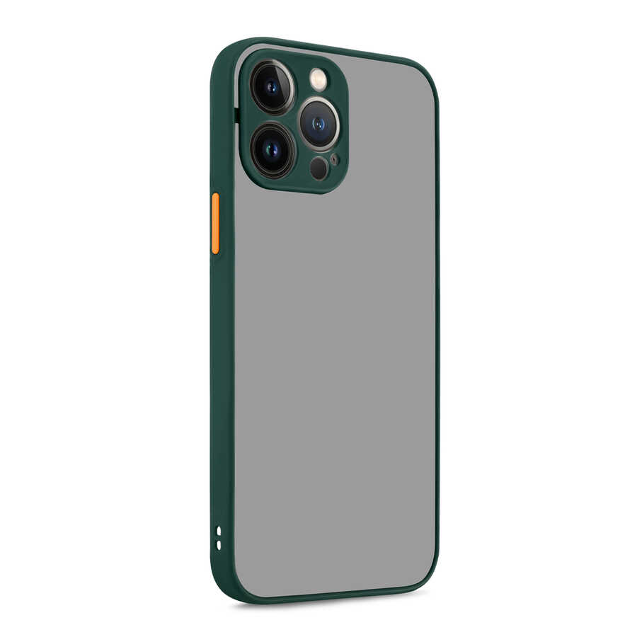 iPhone 13 Pro Max Uyumlu NXXA Hux Kapak-Koyu Yeşil