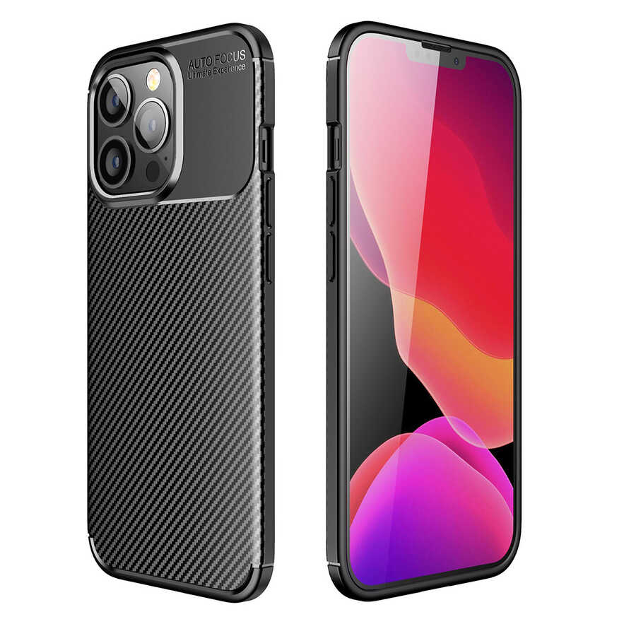 iPhone 13 Pro Max Uyumlu NXXA Negro Silikon Kapak-Siyah